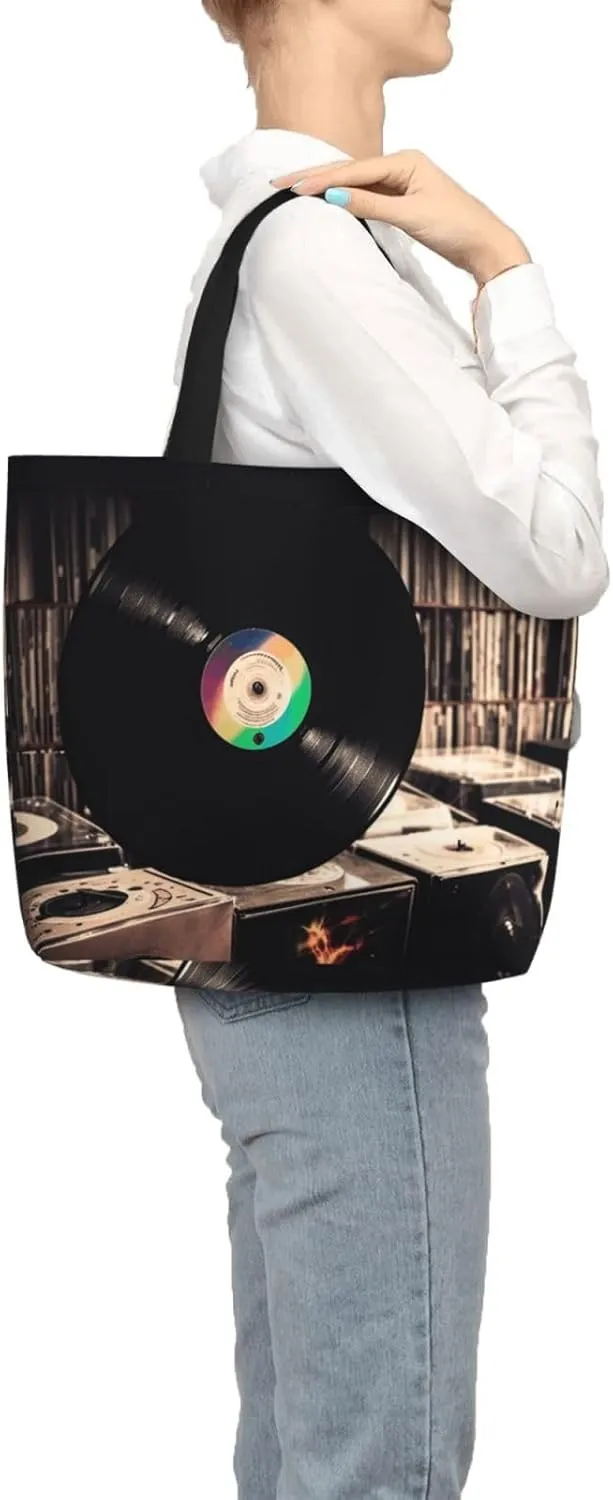 Tote Bag for Women Reusable Grocery Bags White Peacock Tote Bag with Inner Pocket Travel Tote for Shopping