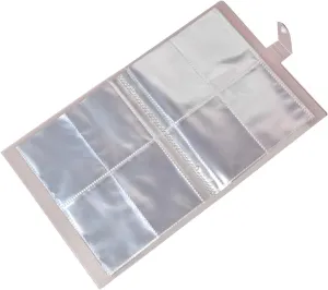 Transparent Jewelry Storage Book, Earring Organizer Case, Clear Small Plastic Bags Earring Organizer Book with Small Clear Zippered Pouch for Necklace Bracelet rings