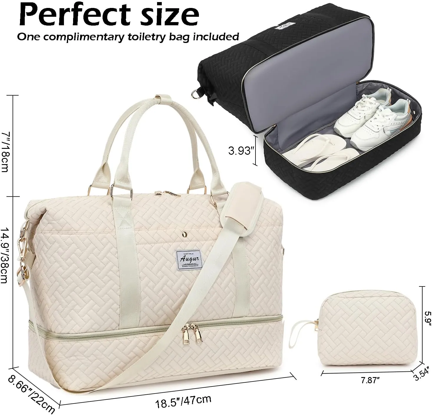 Travel Duffel bag for Women,Weekender Bags,Overnight Bags,Travel Essentials Carry on Bag with Shoe Compartment,Gym Bag with Wet Pocket,Personal Item travel bag,Hospital Bag for Women Labor Delivery