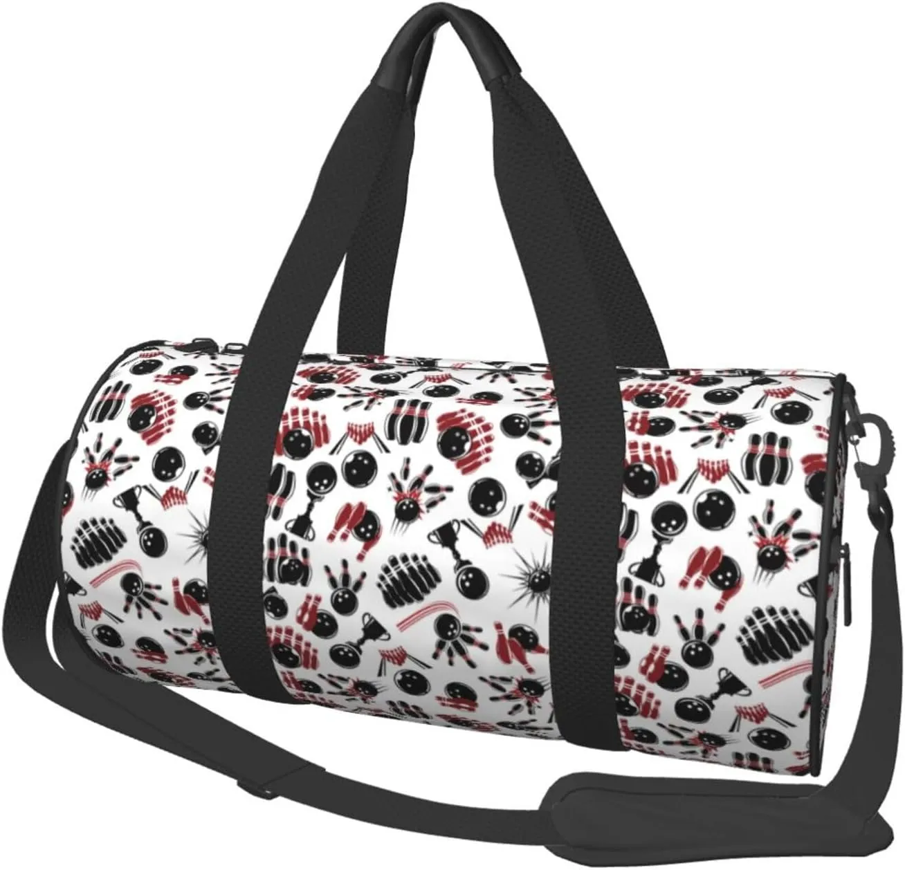 Travel Duffle Bag, bowling Sports Gym Bag for Women Men, Carry On Bag Weekender Overnight Duffel Bag, Personal Item Travel Bag