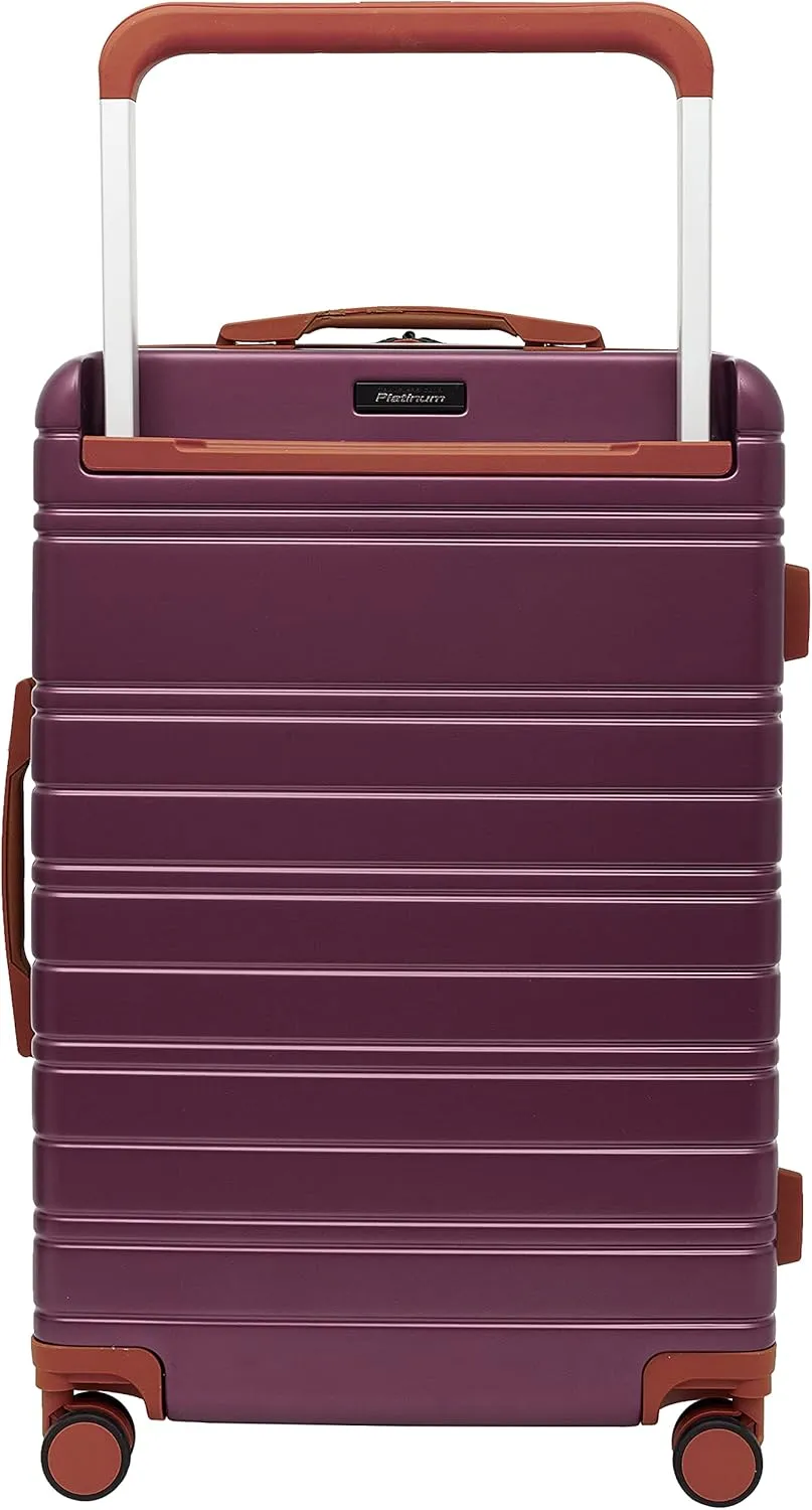 Travelers Club 2PC Navigate Luggage Set, Burgundy, 20" Carry-On