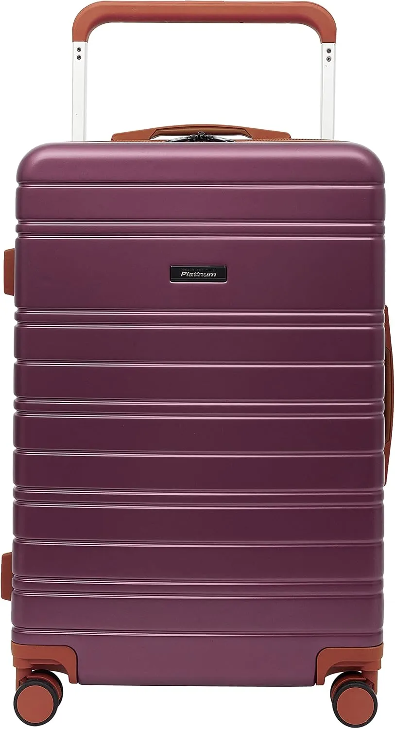 Travelers Club 2PC Navigate Luggage Set, Burgundy, 20" Carry-On