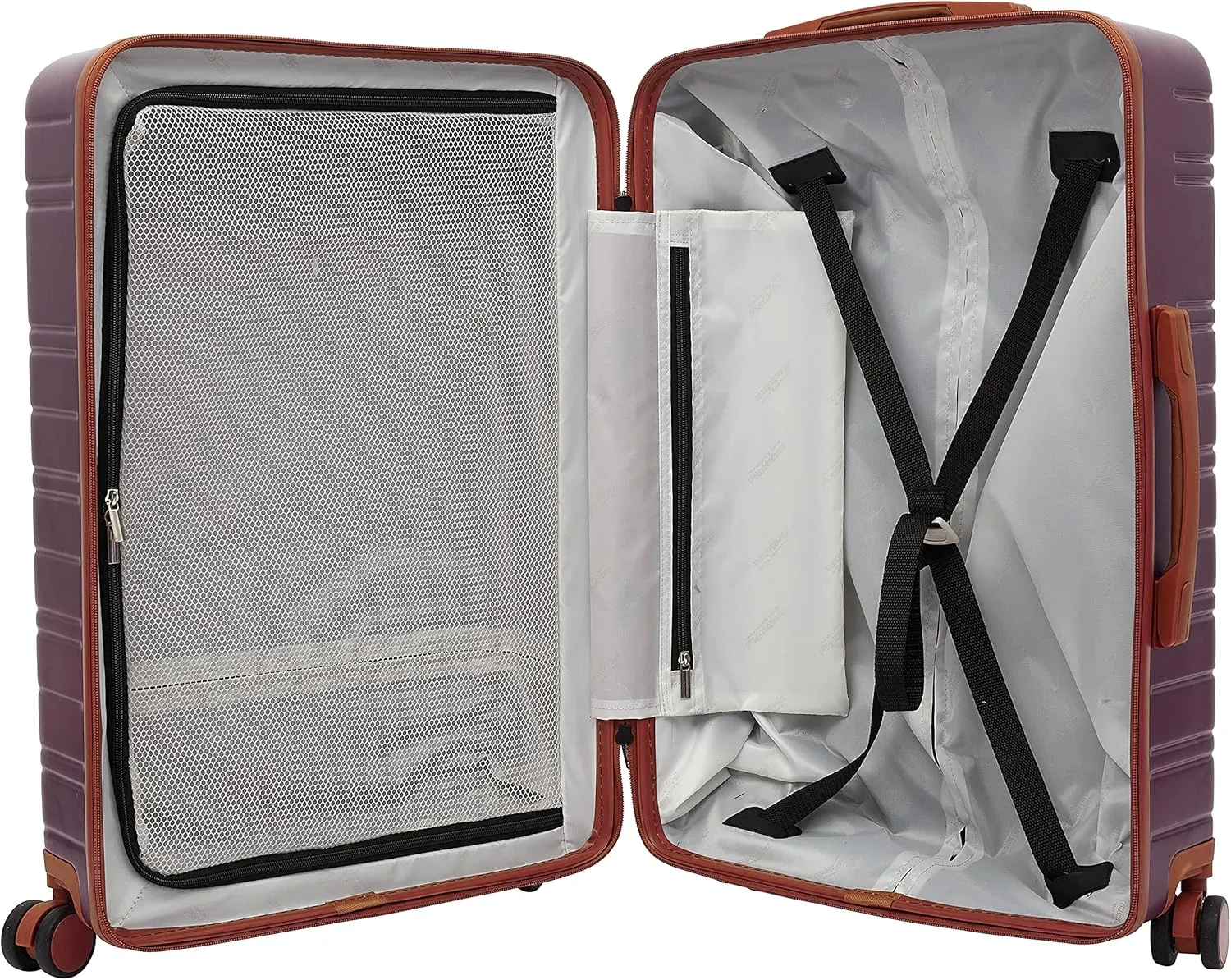Travelers Club 2PC Navigate Luggage Set, Burgundy, 20" Carry-On