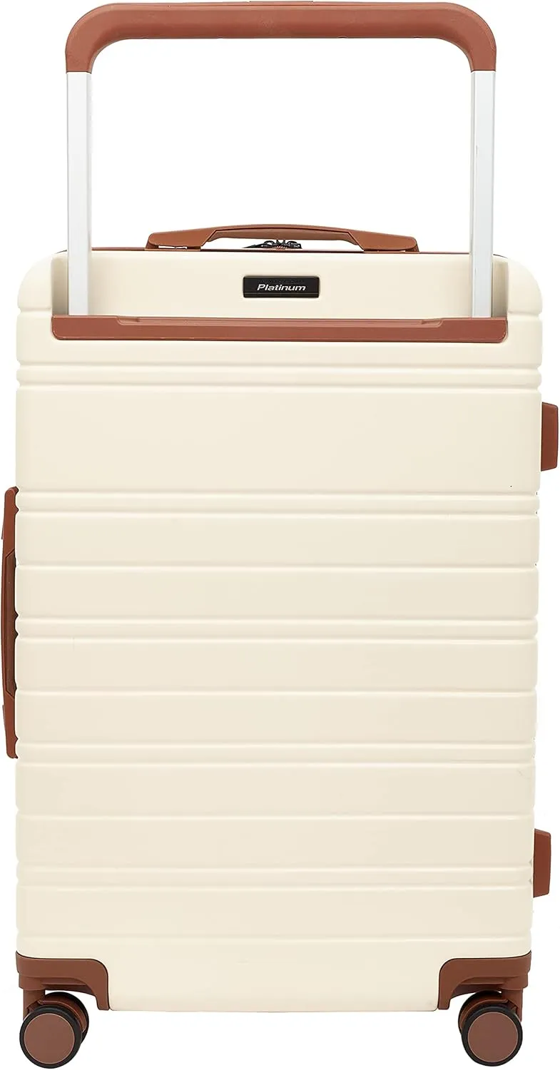 Travelers Club 2PC Navigate Luggage Set, Ivory, 20" Carry-On