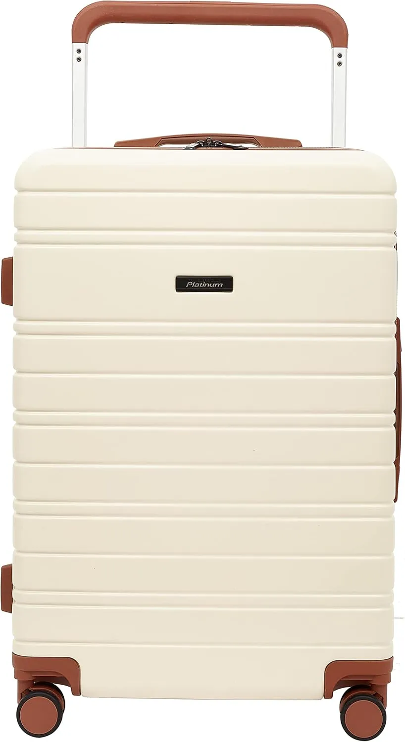 Travelers Club 2PC Navigate Luggage Set, Ivory, 20" Carry-On