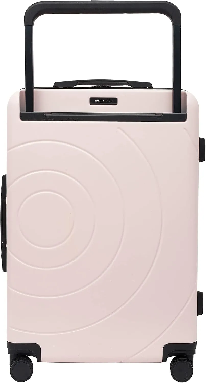 Travelers Club 2PC Odyssey Luggage Set, Blush, 20" Carry-On
