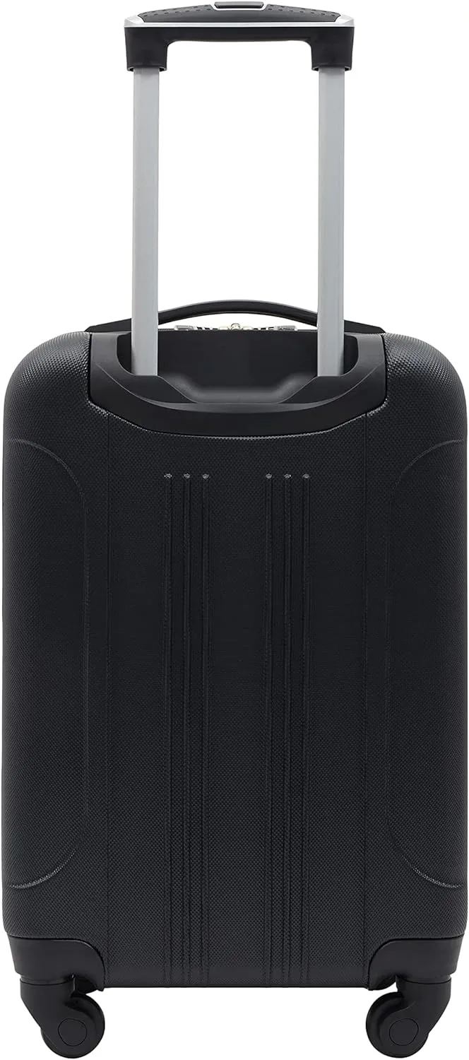 Travelers Club Cosmo Hardside Spinner Luggage, Black, Carry-On 20-Inch