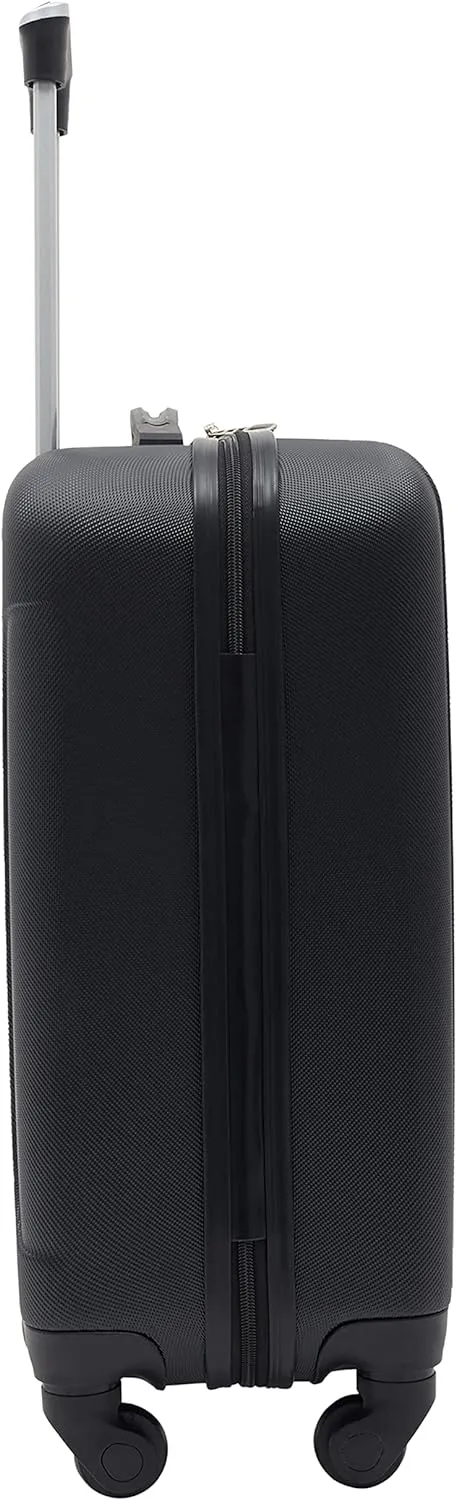 Travelers Club Cosmo Hardside Spinner Luggage, Black, Carry-On 20-Inch