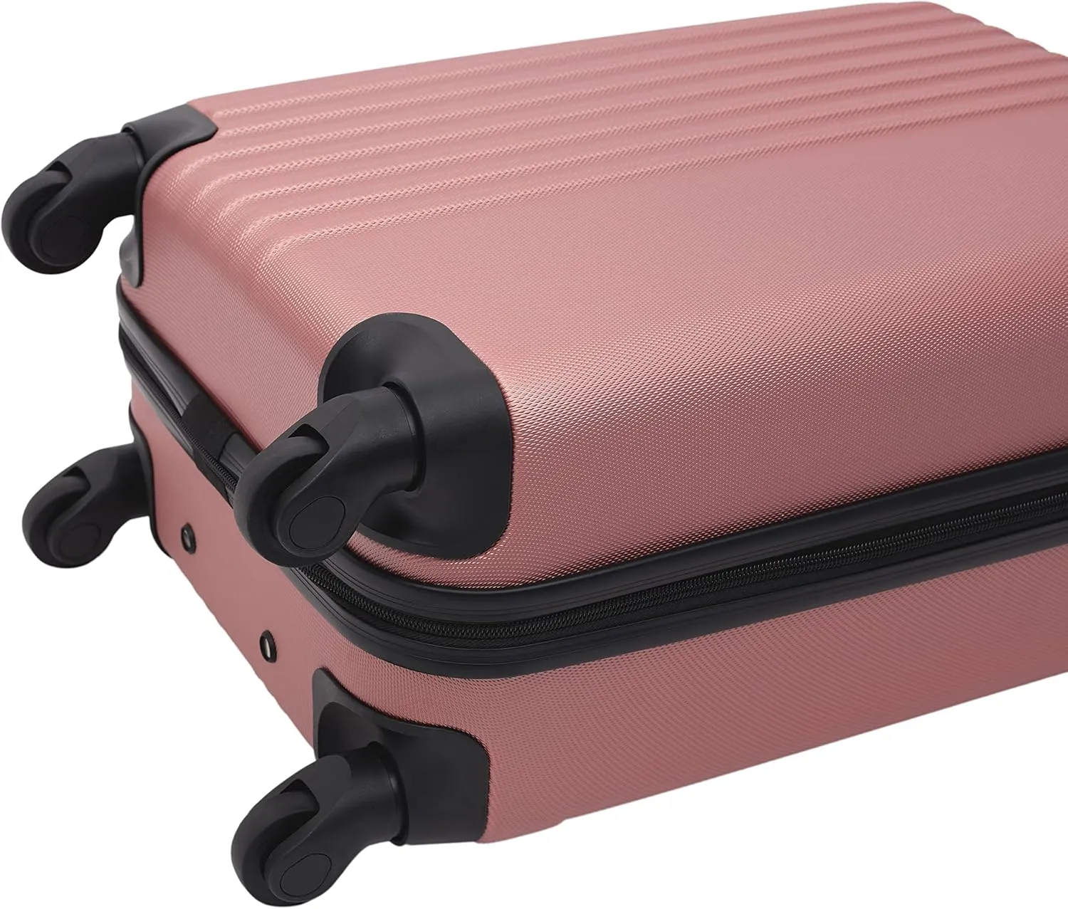Travelers Club Cosmo Hardside Spinner Luggage, Rose Gold, Carry-On 20-Inch