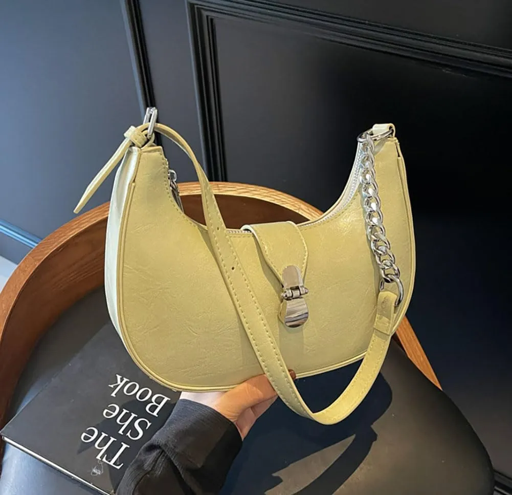 Trendy Shoulder Bag Work Purse For Women Vegan Leather Small Tote Handbag Womens Summer Satchel Crossbody Purse Travel 2025