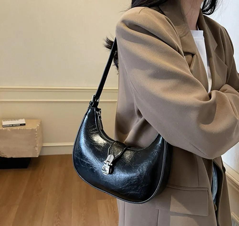 Trendy Shoulder Bag Work Purse For Women Vegan Leather Small Tote Handbag Womens Summer Satchel Crossbody Purse Travel 2025