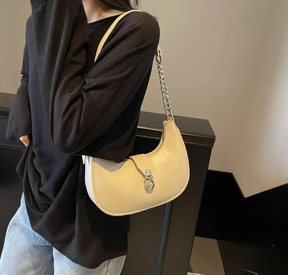 Trendy Shoulder Bag Work Purse For Women Vegan Leather Small Tote Handbag Womens Summer Satchel Crossbody Purse Travel 2025