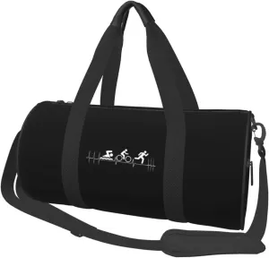 Triathlon Heartbeat Convertible Garment Bag with Shoulder Strap, Carry on Garment Duffel Bag for Men Women - Rolling Foldable for Travel Luggage Bags (Black)