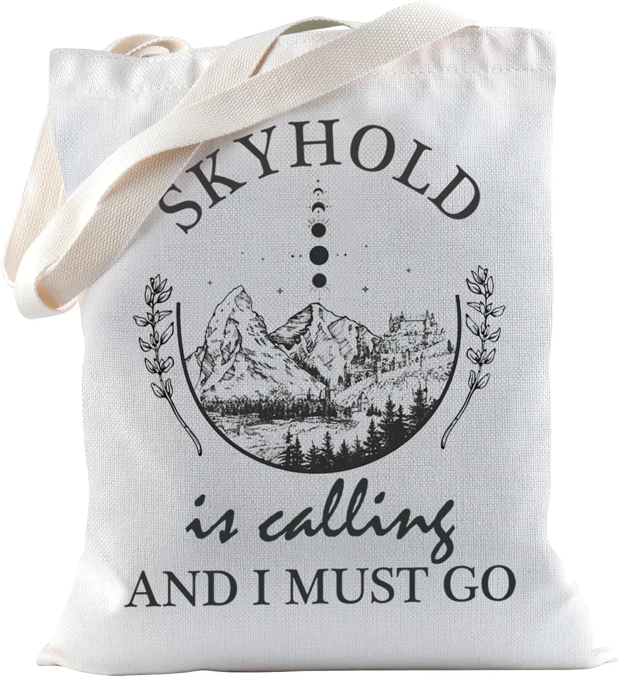 TSOTMO Game Merch Skyhold Dragon Gift Apostate Mage Gift RPG Gift Dragon Video Game Tote Bag for Gamer