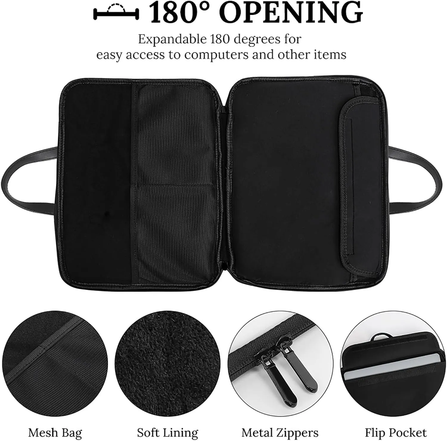 U.S.A Azores Flag Leather Bag Laptop Case Slim Water Resistant Computer Bags with Handle Briefcase for Work