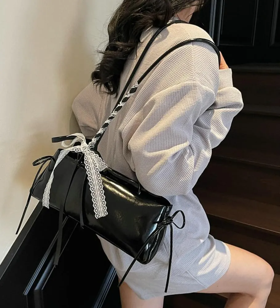 Vegan Leather Shoulder Purses Summer Beach Bags For Women Sweet Clutch Bag Casual Boston Purse Travel Underarm Handbags 2025