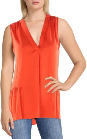 Vince Camuto Womens Sleeveless Peplum Tank Top