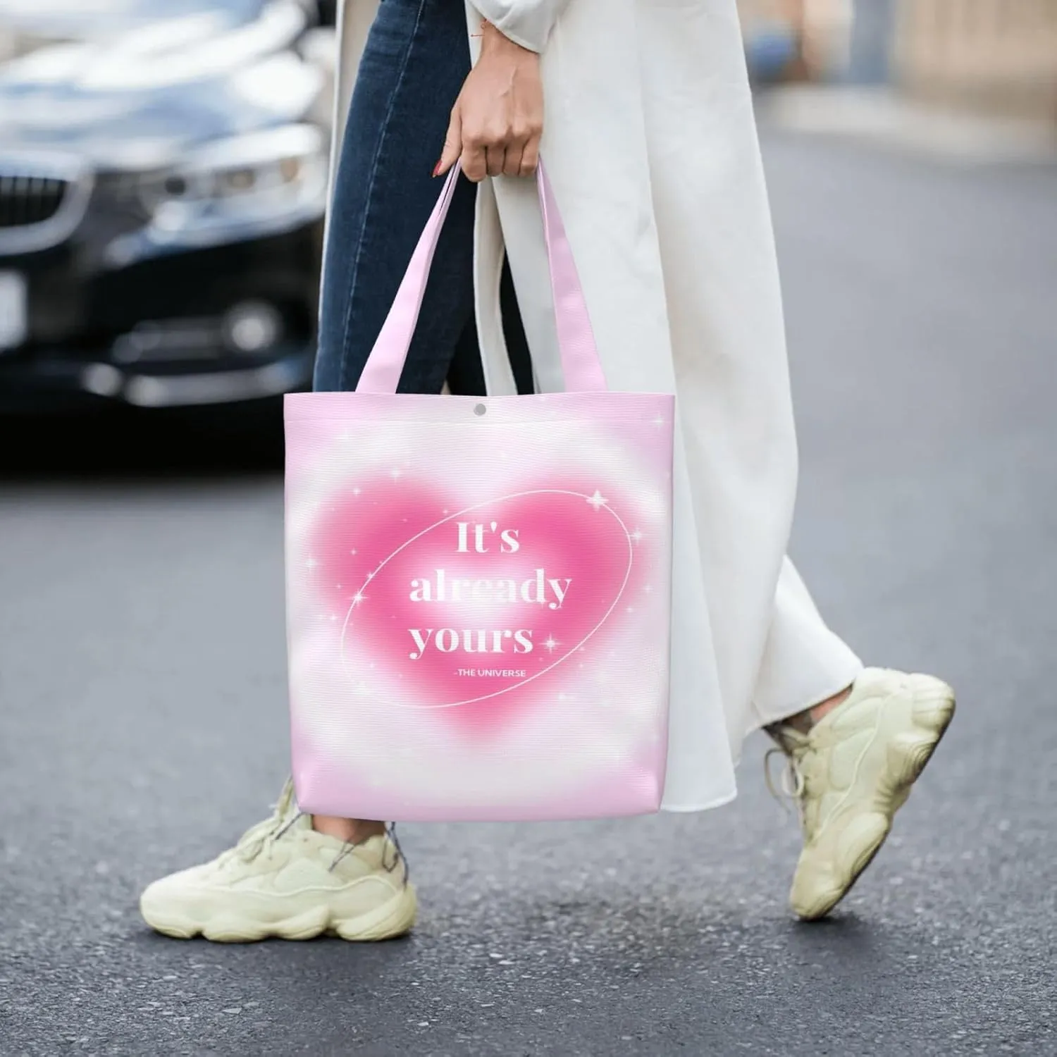 What If It All Works Out Canvas Tote Bag Shoulder Bag For Women'S Reusable Tote Bag For Shopping Camping