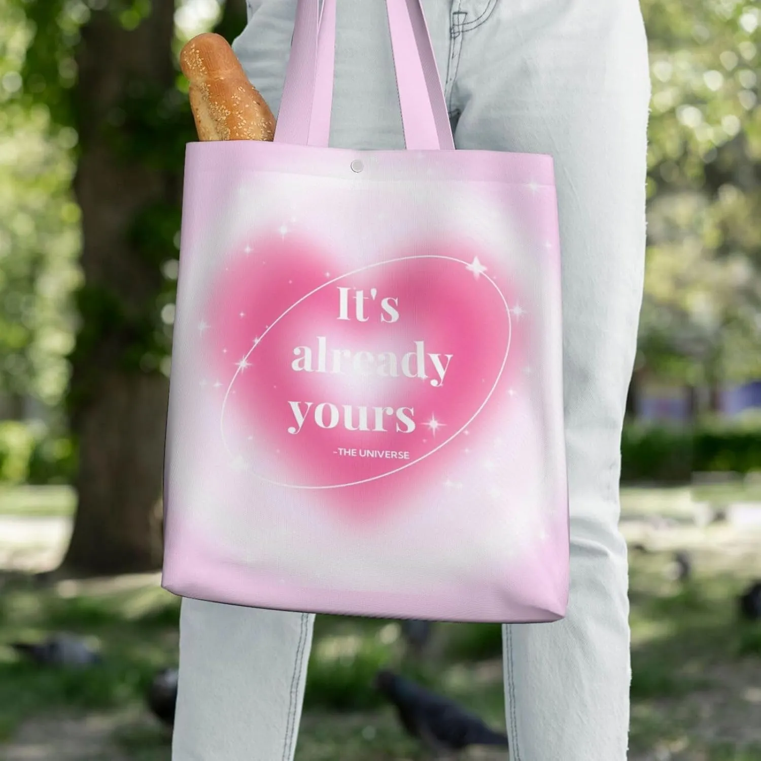 What If It All Works Out Canvas Tote Bag Shoulder Bag For Women'S Reusable Tote Bag For Shopping Camping