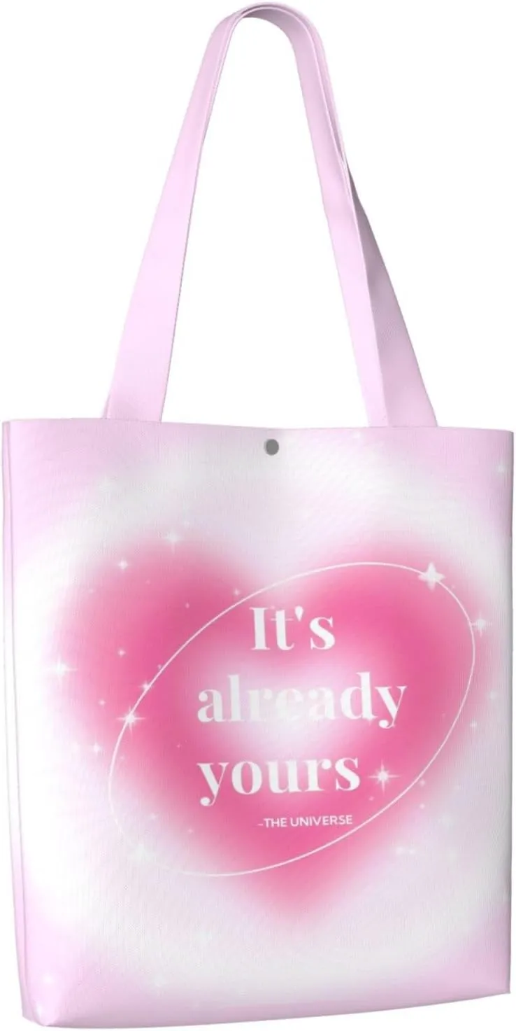 What If It All Works Out Canvas Tote Bag Shoulder Bag For Women'S Reusable Tote Bag For Shopping Camping