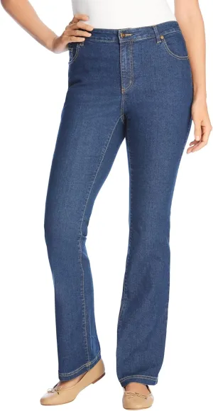 Woman Within Plus Size Petite Bootcut Stretch Denim Jean