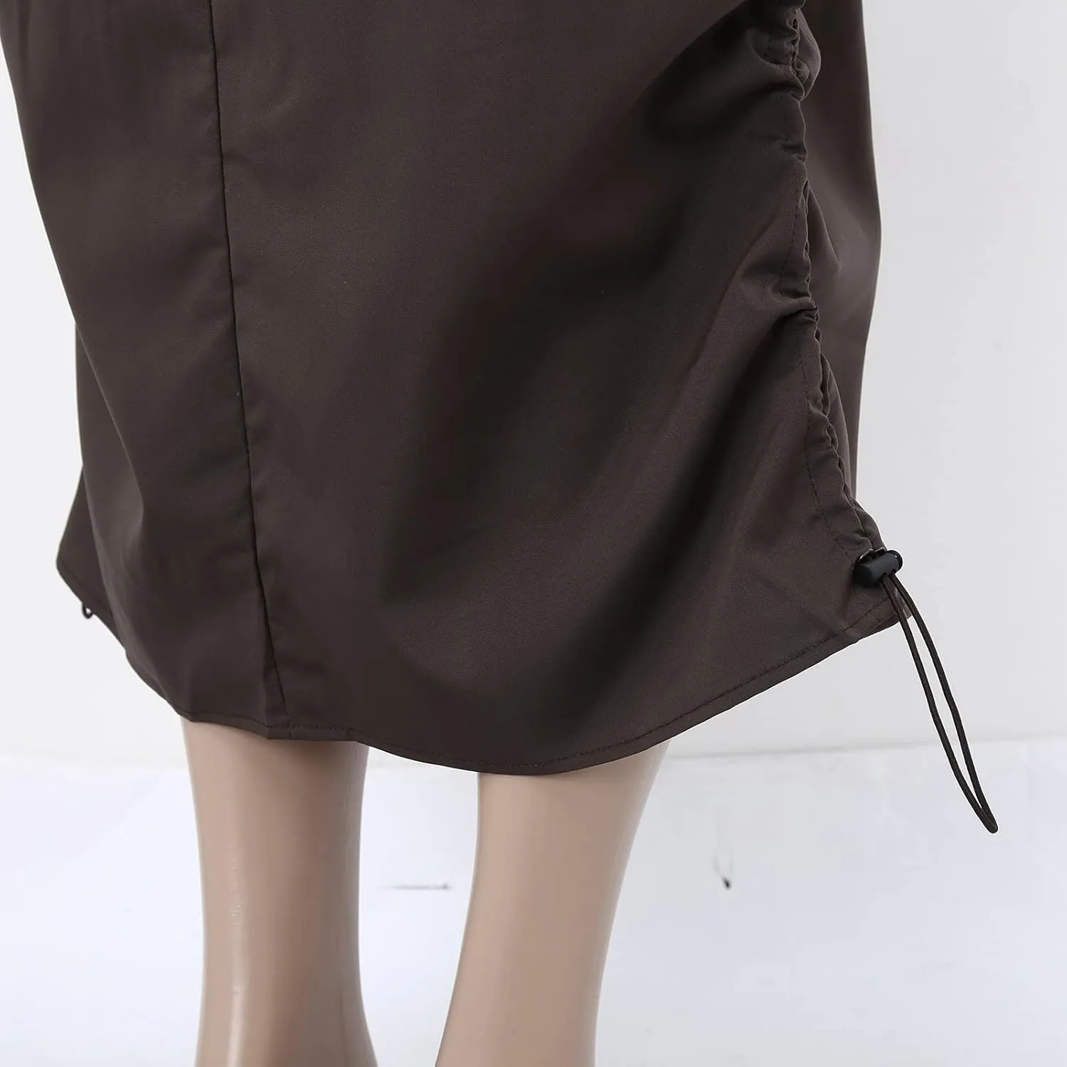 Women Cargo Midi Denim Skirt High Waisted Skirts Denim Skirt with Pocket Spring Dresses Pencil Skirts for Women's