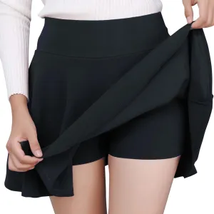 Women Fashion Casual Short Style Solid Half Skirt Glare Sun Skirt Pleated Skirt Jean Skirts for Women Long Length