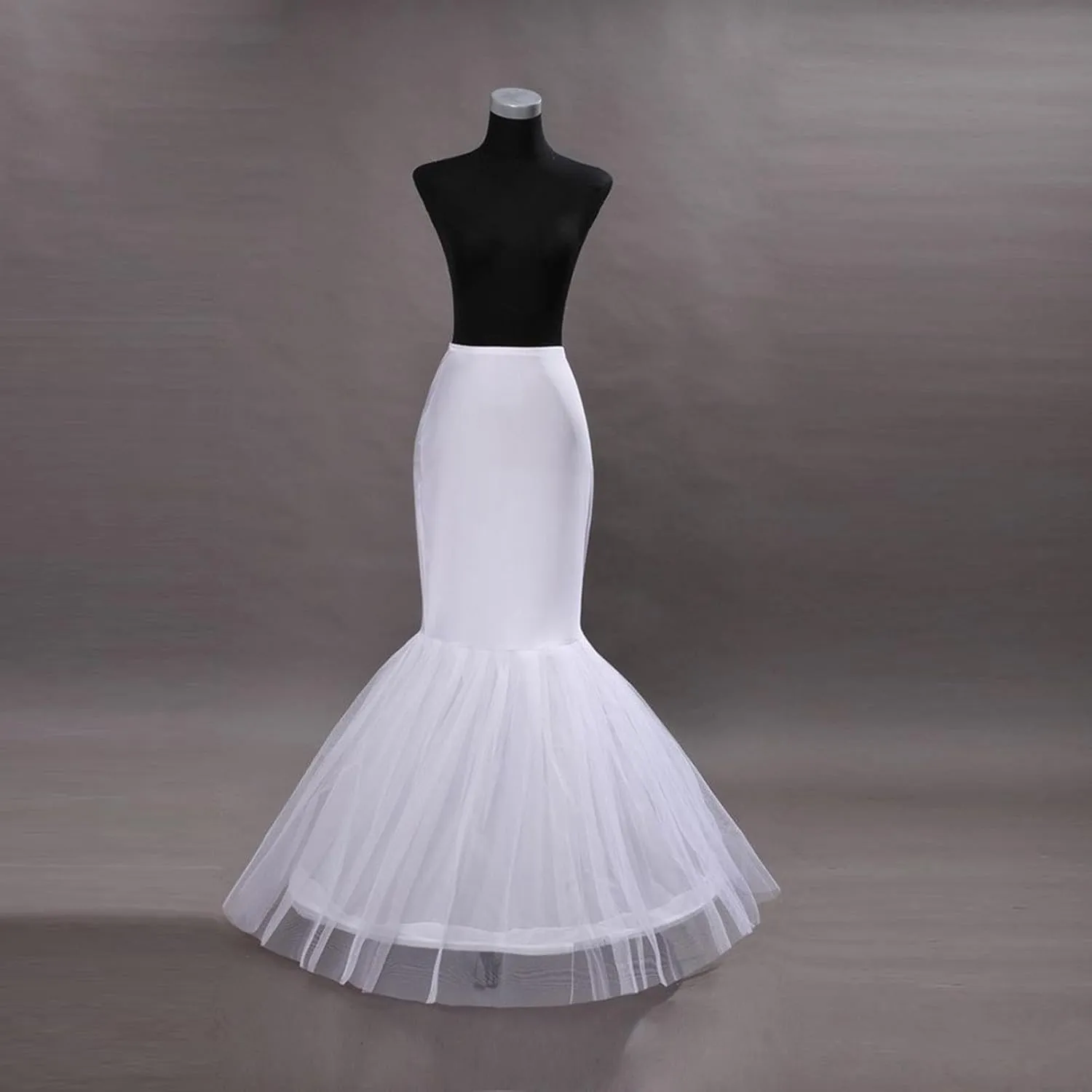 Women Hoops Petticoat White A-line Crinoline Skirt Underskirt for Bridal Wedding Dress Ball Gown Skort