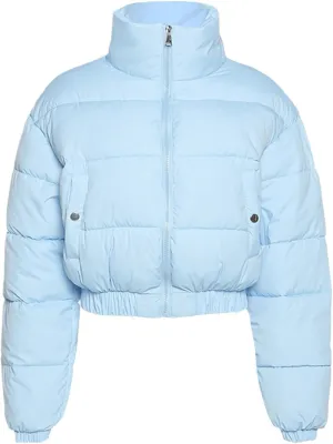 Women Short Puffer For Jacket Cotton-Padded Thick Drawstring Parkas Zipper Winter Bubble Coat Warm Casual