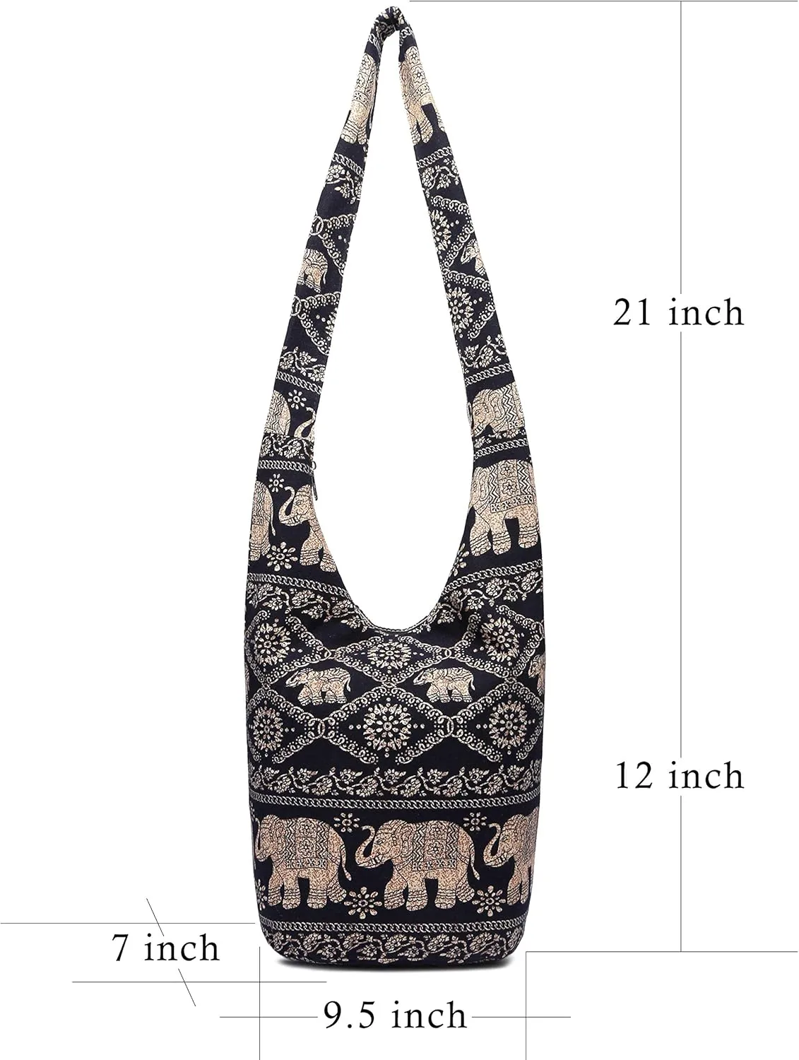 Women Shoulder Handbags Fashion canvas Hippie Crossbody Bags Bohemian Animal Prints Hobo Bags