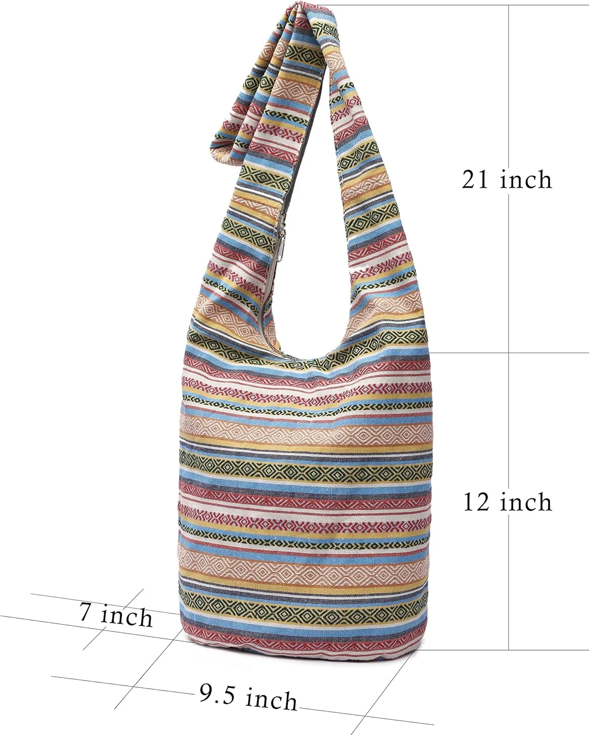 Women Shoulder Handbags Fashion canvas Hippie Crossbody Bags Bohemian Animal Prints Hobo Bags