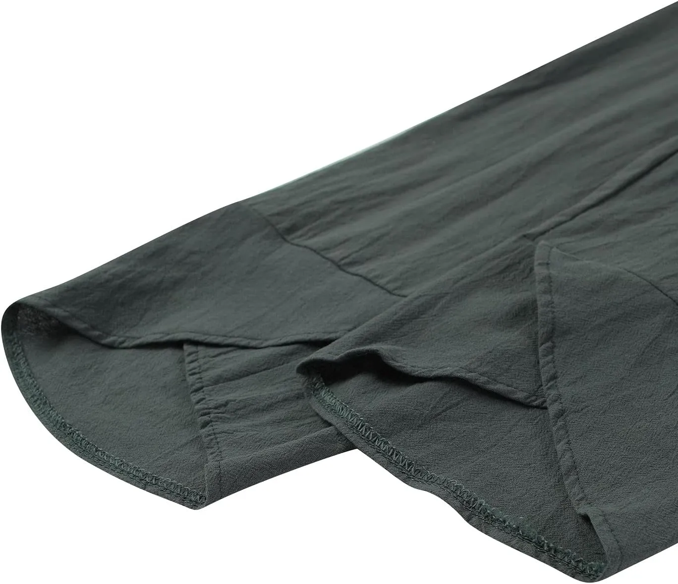 Women Summer Cotton Linen Niners Pants Wide Leg Middle Waist Loose Casual Trousers Beach Pant Outfits
