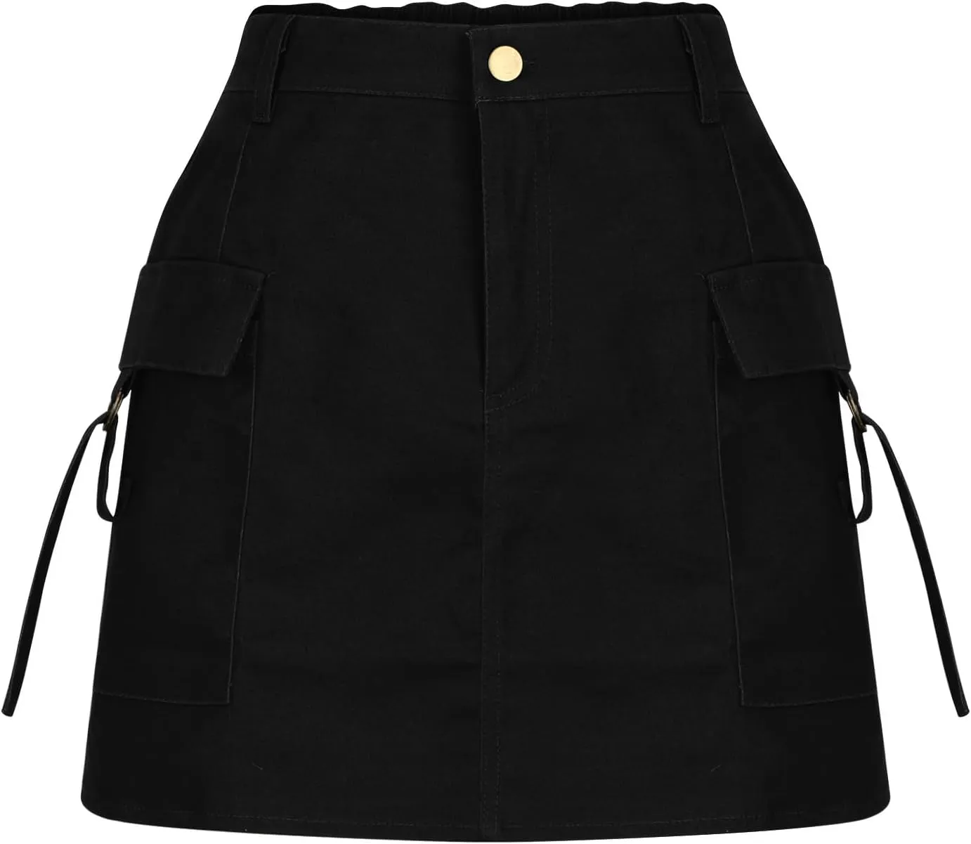 Women's Cargo Skirt Casual Wrap Bodycon Pockets Skirts Solid Color Low Waisted Pure Comfort Skirt 2025 Outfits