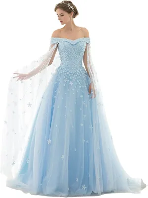 Womens Cinderella Quinceanera Dress Puffy Prom Gowns Wedding Dresses