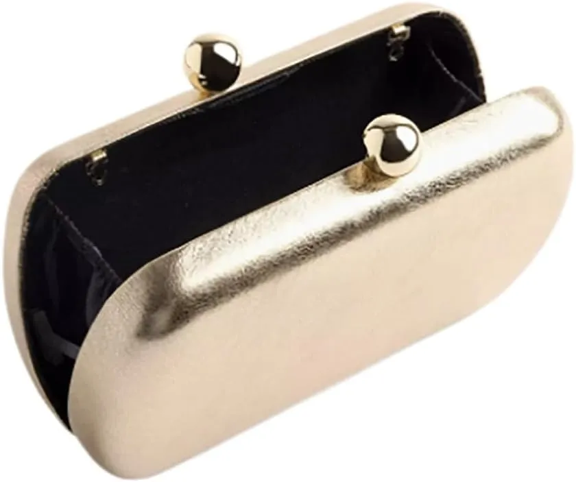 Womens Faux Leather Clutch Metalilc Studs Handbag Trendy Rivet Crossbody Bag Designer Handbags for Cocktail Party
