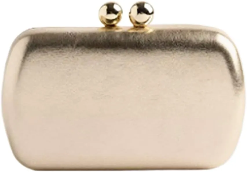 Womens Faux Leather Clutch Metalilc Studs Handbag Trendy Rivet Crossbody Bag Designer Handbags for Cocktail Party