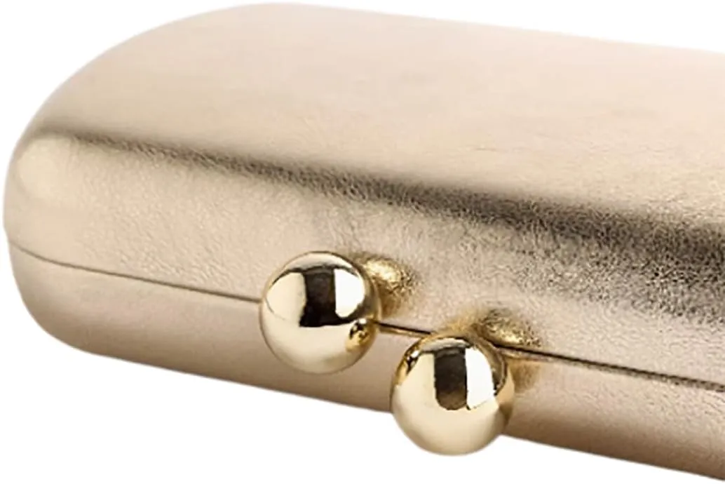Womens Faux Leather Clutch Metalilc Studs Handbag Trendy Rivet Crossbody Bag Designer Handbags for Cocktail Party