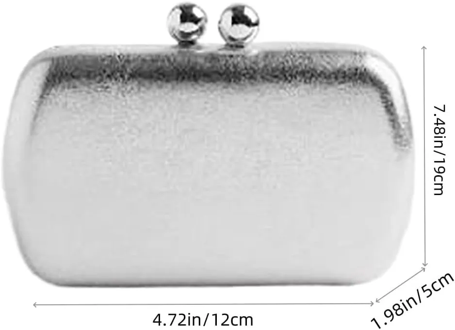 Womens Faux Leather Clutch Metalilc Studs Handbag Trendy Rivet Crossbody Bag Designer Handbags for Cocktail Party