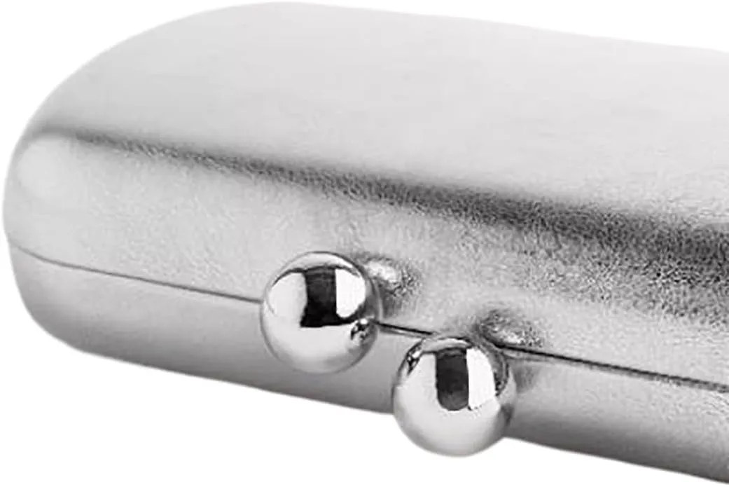 Womens Faux Leather Clutch Metalilc Studs Handbag Trendy Rivet Crossbody Bag Designer Handbags for Cocktail Party