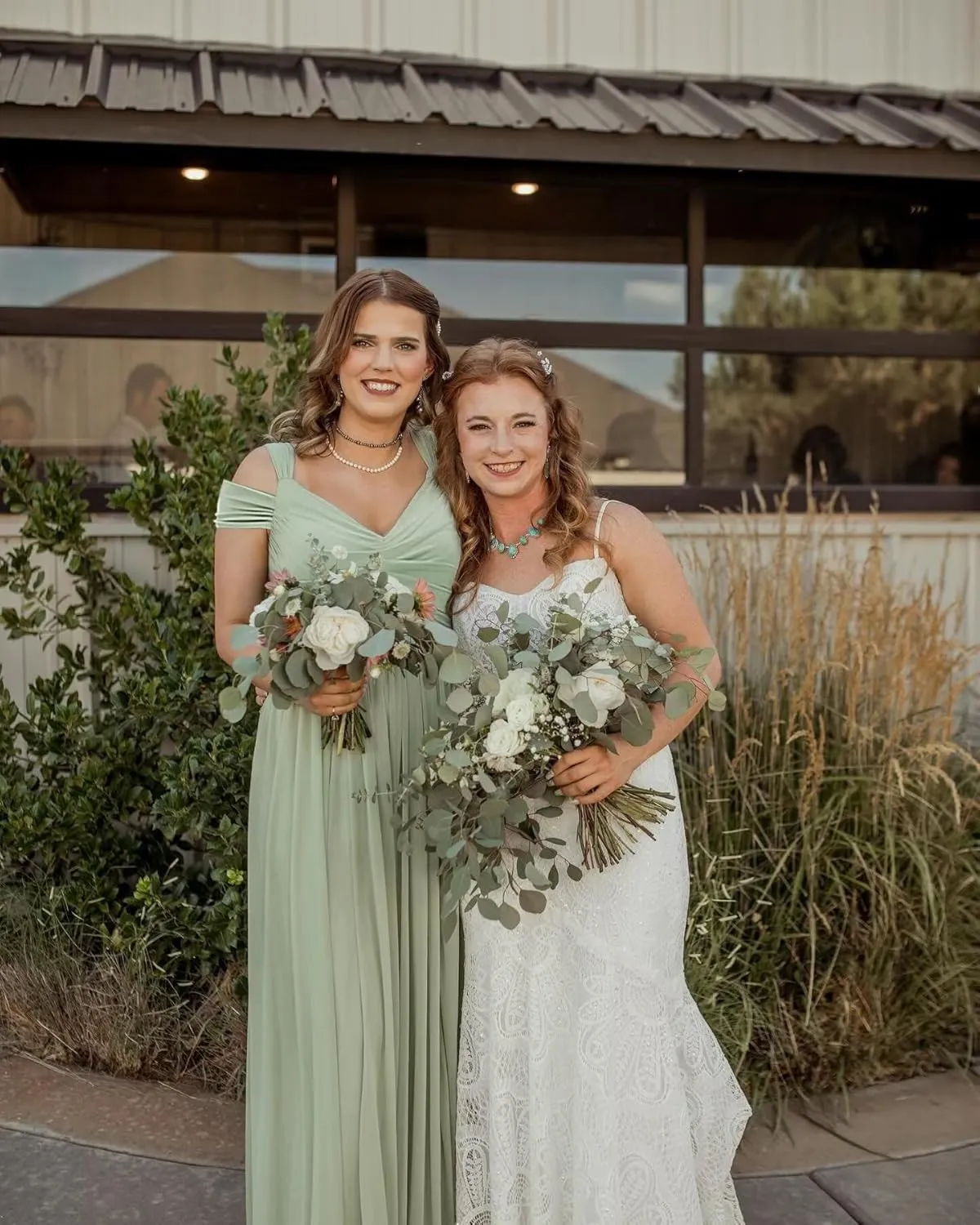 Women's Off The Shoulder Bridesmaid Dresses Long with Slit 2025 Pleated Chiffon Formal Party Dresses BF47