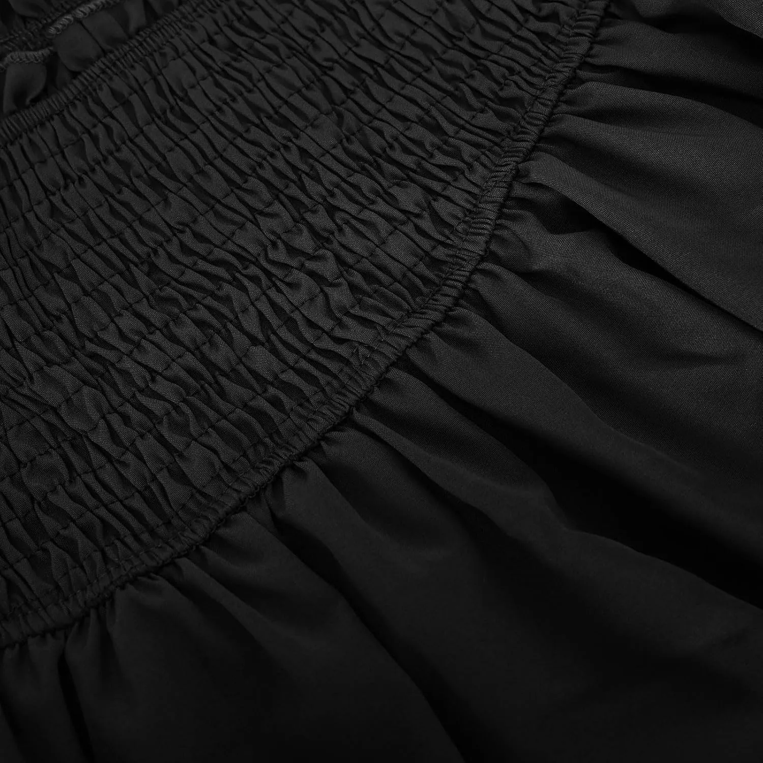 Women's Pleated Skirts High Waisted Layered Ruffle Curvy Hem Tiered Skirt Solid Color Sports Running Skirts