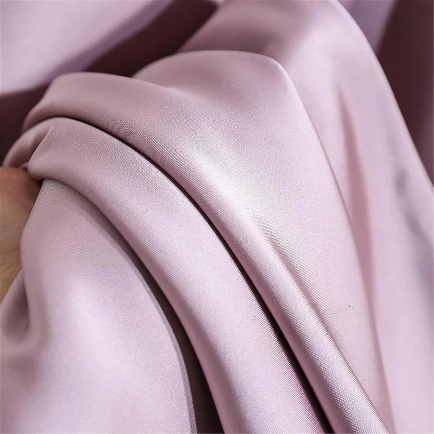 Women's Satin Long Skirt,Fashion Office Lady Elastic Waist Solid Color Skirts