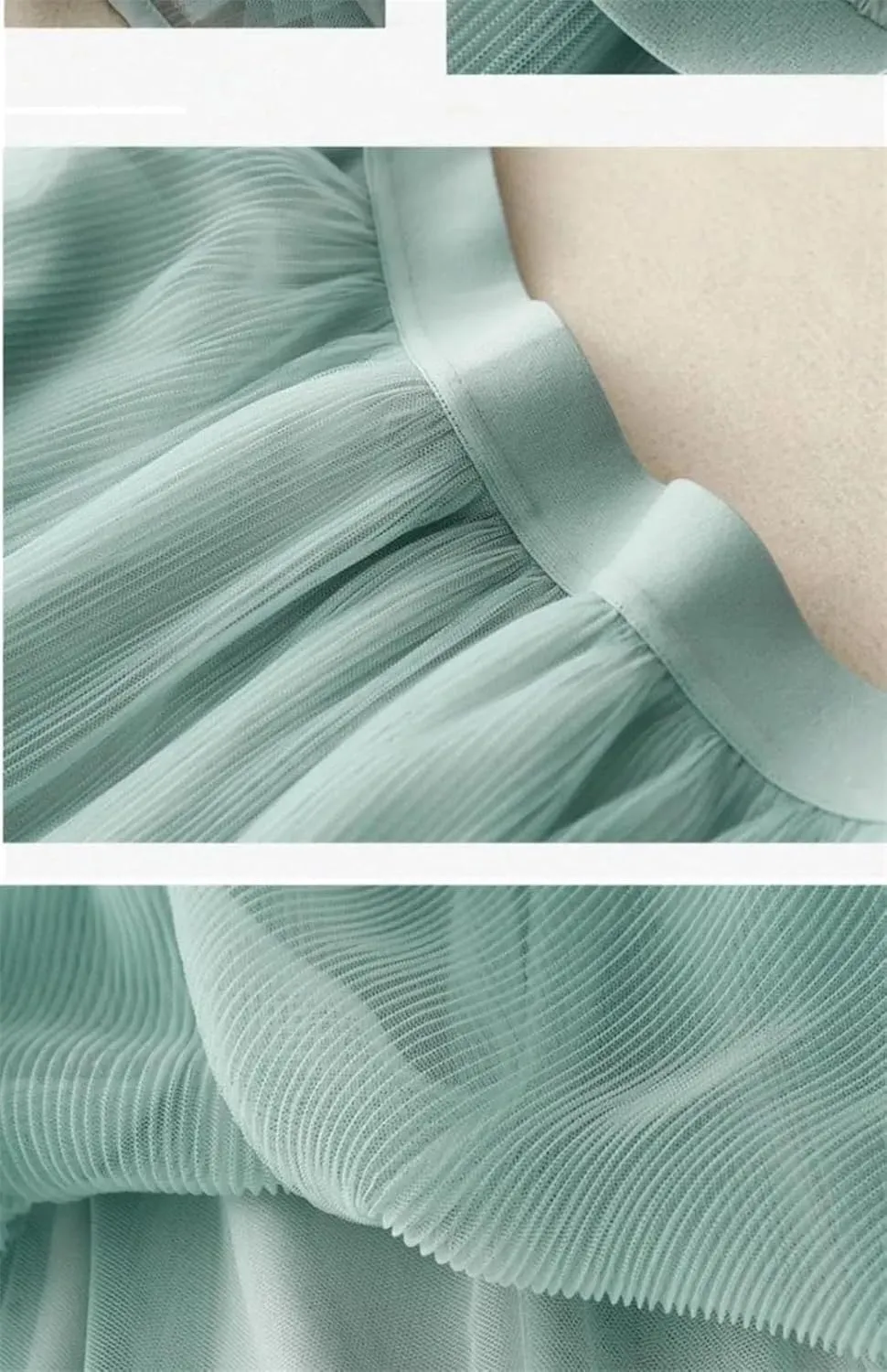 Women's Solid Color Pleated Skirt Female Midi Long Casual All-Match A-Line Skirts