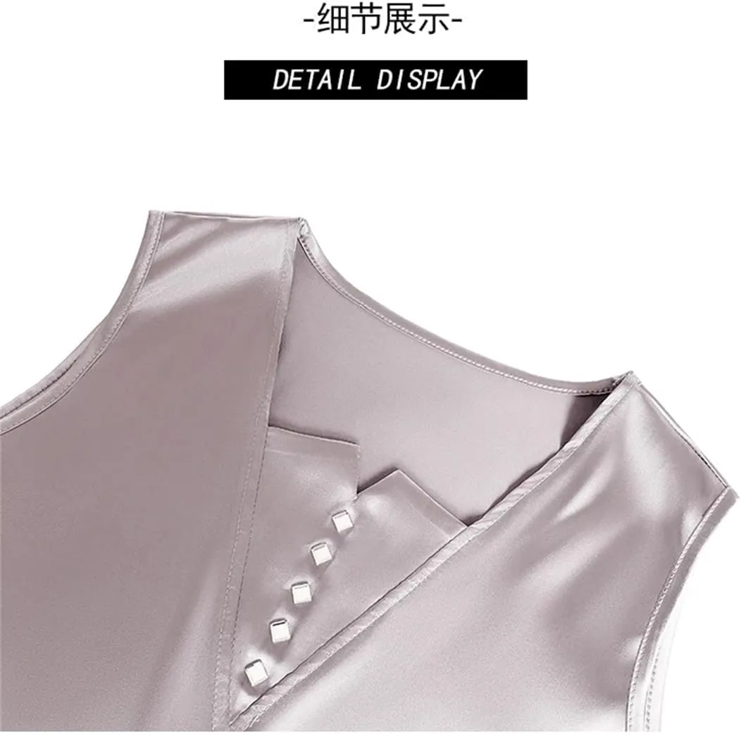 Women's Spring Summer Camisole Vest Shirt Sleeveless Tank V Neck Vest