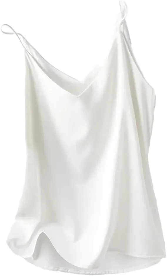 Women's Summer Clothing Slim V-Neck Short Temperament Inner Top One-Shoulder Camisole