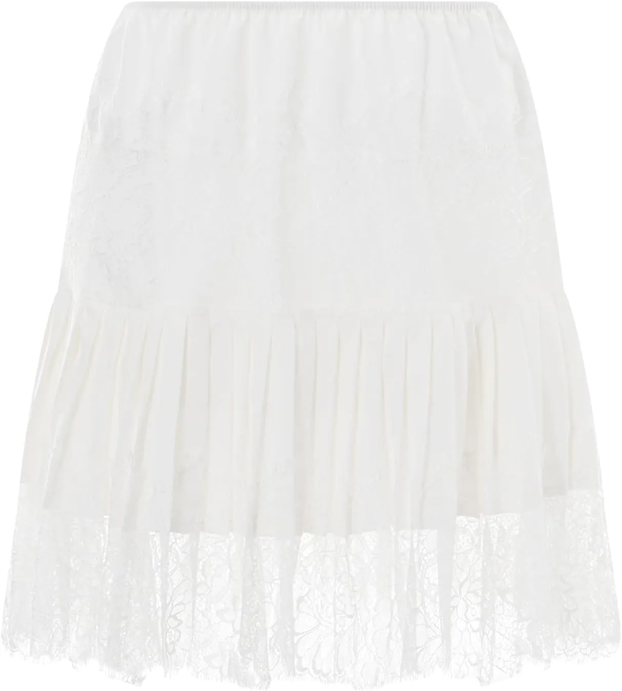 Womens Y2K Lace Mini Skirt Sexy Pleated Ruffle Lace Trim Layered Flowy Short Skirts Underskirt Aesthetic Streetwear