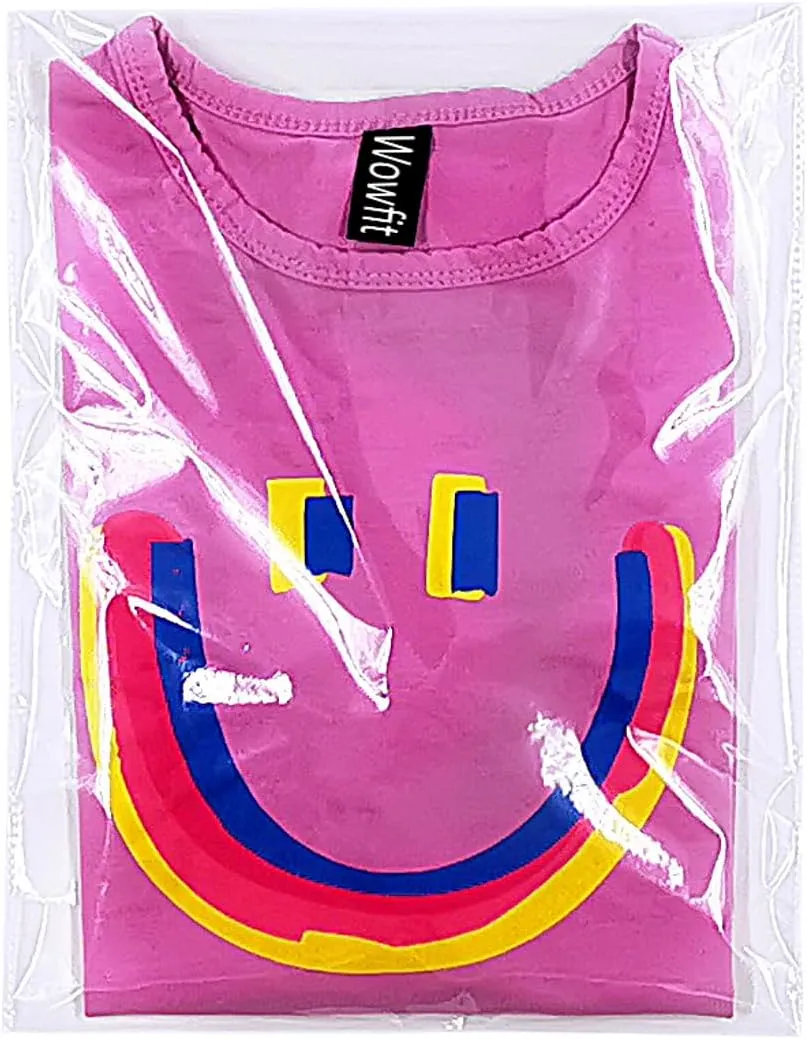 Wowfit 50 Count 9x12 Inch Clear Cellophane Plastic Bags, Resealable Self-Sealing Cello Bags Great for Clothes, Shirts, Pants, Foods, Flyers, More (Reinforced Sides)
