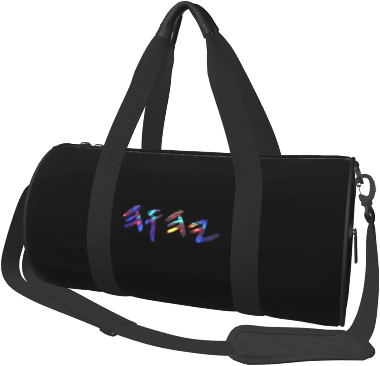 Yhwh Paleo Hebrew Convertible Garment Bag with Shoulder Strap, Carry on Garment Duffel Bag for Men Women - Rolling Foldable for Travel Luggage Bags (Black)
