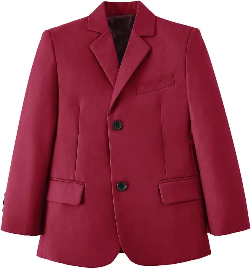 YuanLu Boys Suit Jacket Formal Dress Jacket Slim Fit Sport Coat for Kids